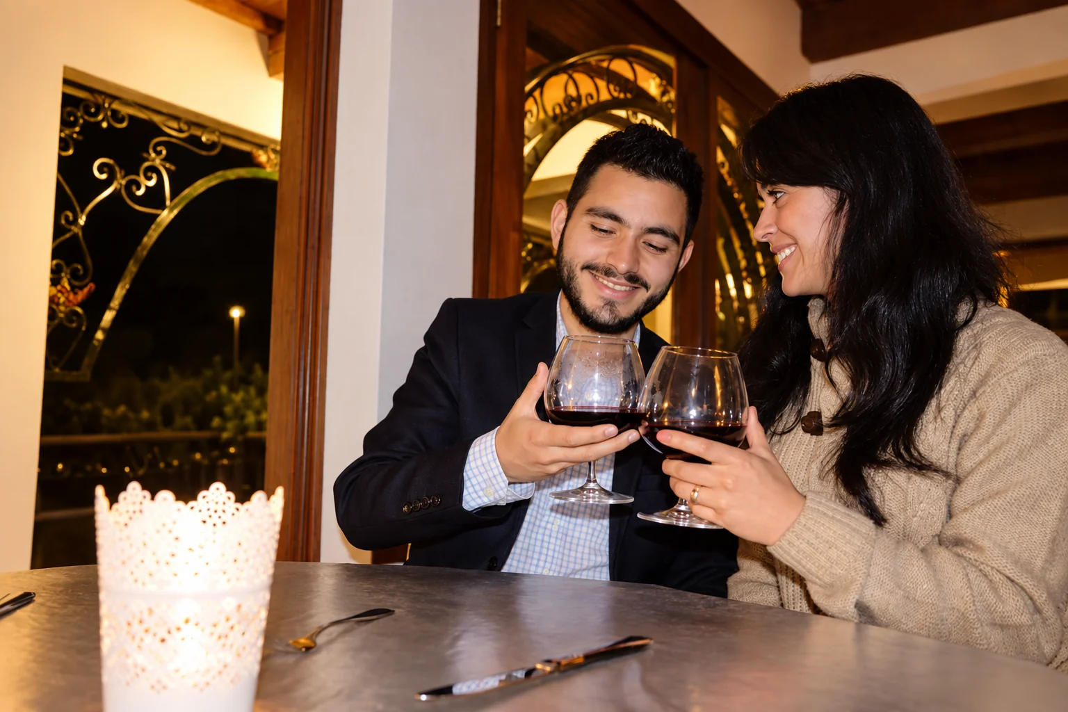 Cena romántica para dos en Villa Manantial de Sueños